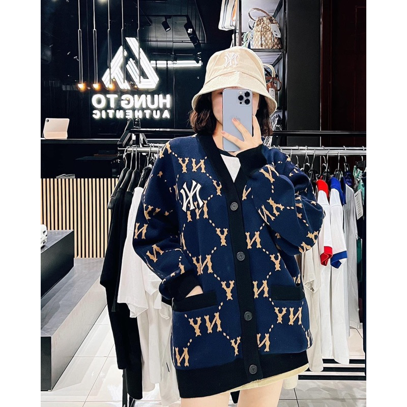 Áo Cardigan MLB Monogram Dệt Kim