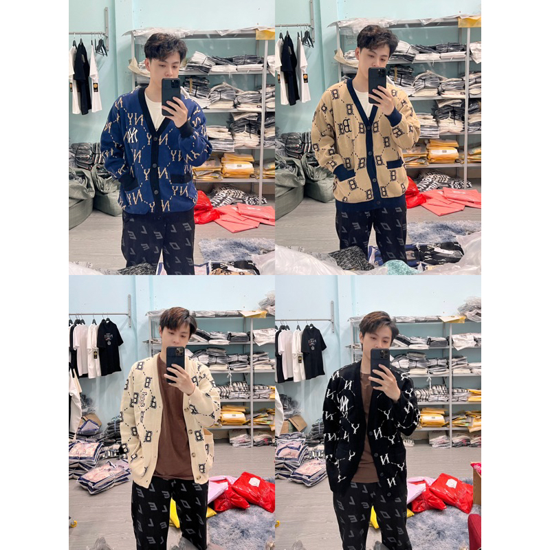 Áo Cardigan MLB Monogram Dệt Kim