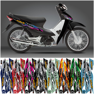 Tem rời WAVE ALPHA 100 & 50 Mẫu Wave ALPHA LỬA 612637 - Tem chế 3 lớp cao cấp