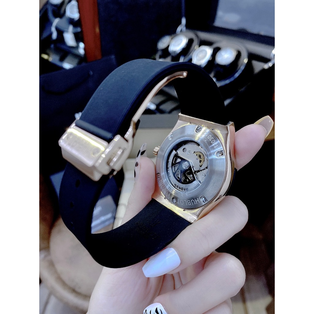 Q Đồng Hồ Nam Hublot Classic Fussion Black G-automatic- 41mm- chống nước- bảo hành 24thangg