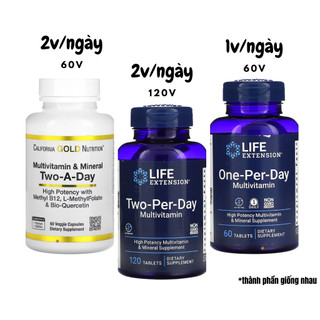 Multivitamin vitamin tổng hợp: a b1 b2 b3 b5 b6 b12 c d3 e magnesium zinc boron quercetin lutein zeaxanthin apingenin