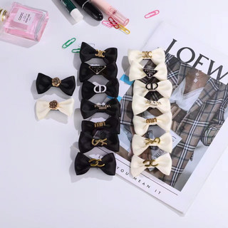 Nơ kẹp tóc basic đính đá mini siêu xinh cho bạn gái