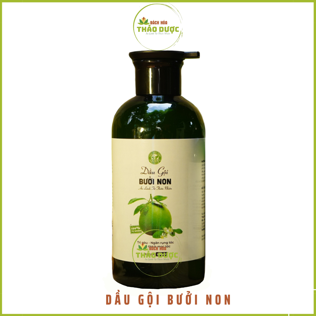 Dầu gội bưởi non/ dầu xả bưởi handmade giúp giảm gàu, nấm ngứa, rụng tóc