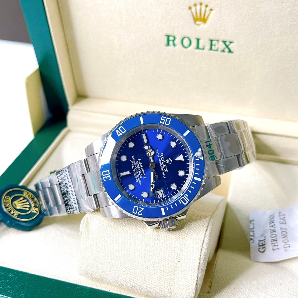 Đồng Hồ Nam Rolex - Size 42mm, Máy Cơ, Kính Sapphire Chống Trày,Thép 904 Không Gỉ, 3 Kim Bảo Hành Máy 12