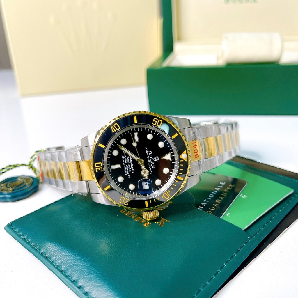 Đồng Hồ Nam Rolex - Size 42mm, Máy Cơ, Kính Sapphire Chống Trày,Thép 904 Không Gỉ, 3 Kim Bảo Hành Máy 12