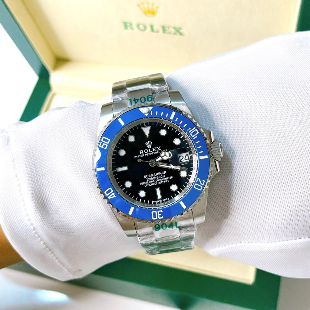 Đồng Hồ Nam Rolex - Size 42mm, Máy Cơ, Kính Sapphire Chống Trày,Thép 904 Không Gỉ, 3 Kim Bảo Hành Máy 12