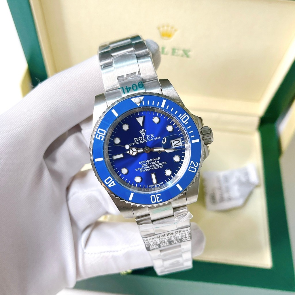 Đồng Hồ Nam Rolex - Size 42mm, Máy Cơ, Kính Sapphire Chống Trày,Thép 904 Không Gỉ, 3 Kim Bảo Hành Máy 12