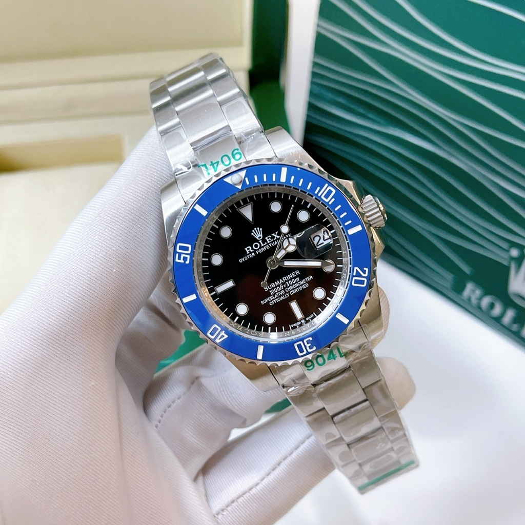 Đồng Hồ Nam Rolex - Size 42mm, Máy Cơ, Kính Sapphire Chống Trày,Thép 904 Không Gỉ, 3 Kim Bảo Hành Máy 12