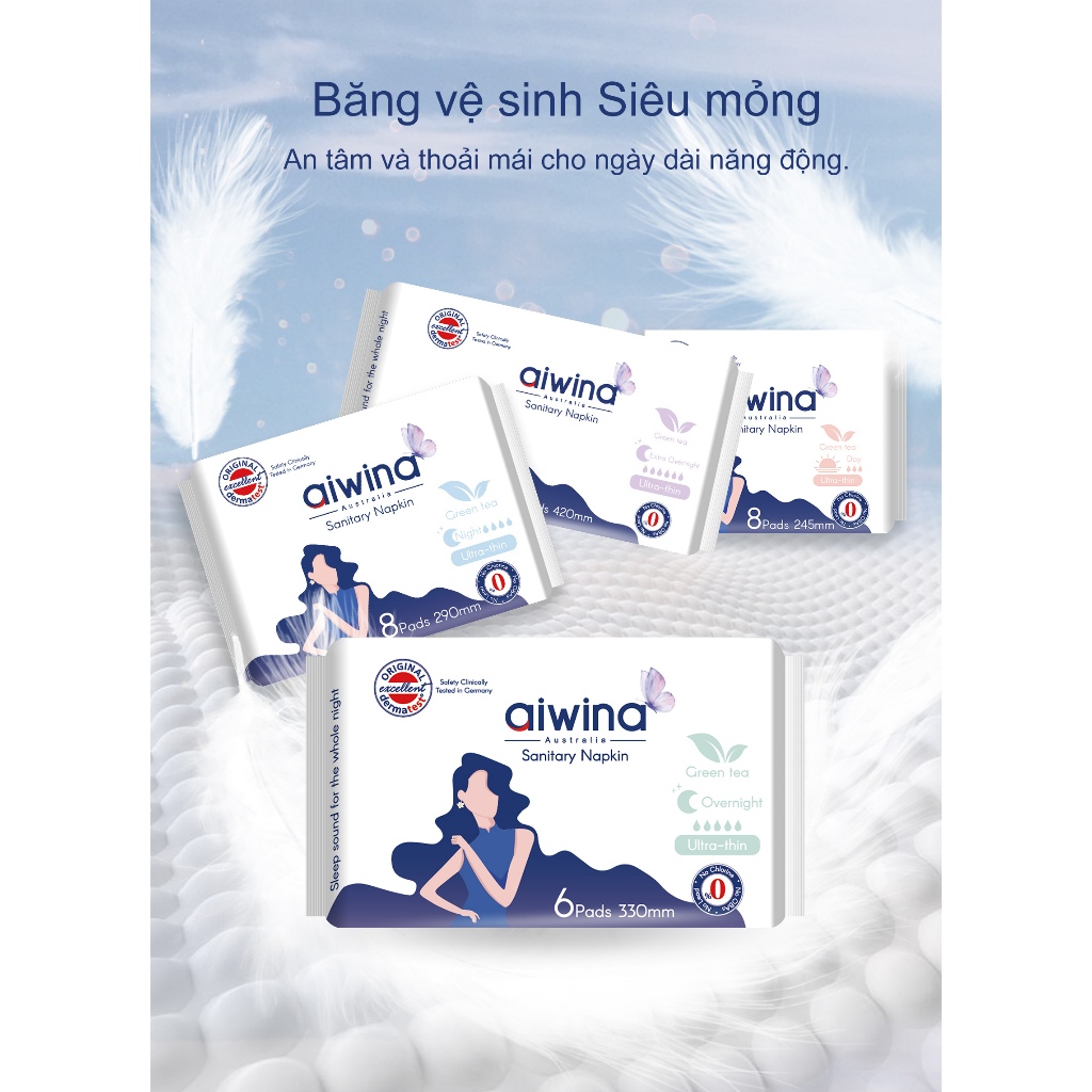 Băng Vệ Sinh AIWINA Siêu Mỏng Có Cánh
