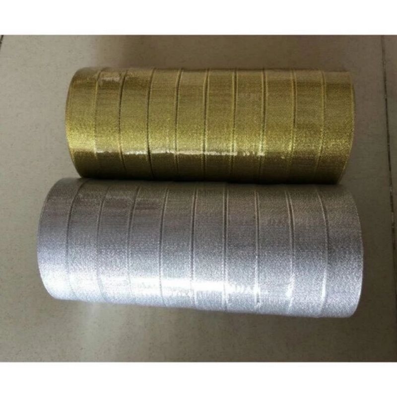 1 CUỘN RUY BĂNG KIM TUYẾN DÀI 22M BẢN RỘNG 1CM, 2CM