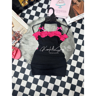 Váy body nơ babie hồng cực đẹp cho bé