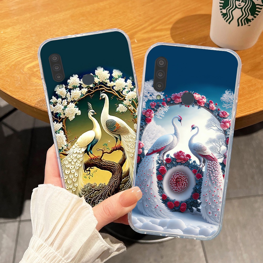 Ốp lưng vsmart Joy 3 / vsmart Joy3 plus / vsmart joy 3+ in hình đôi chim công siêu đẹp