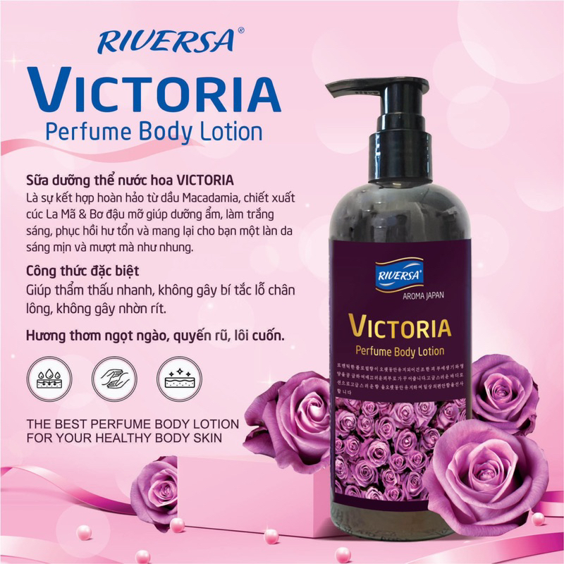 [ chính hãng đủ mùi ]Sữa tắm trắng da dưỡng ẩm hương nước hoa dành cho nam ROMANTIC và nữ VICTORIA 950ml