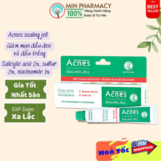 MẪU MỚI Gel ACNES Sealing Jell 18g Giảm mụn đầu đen và đầu trắng - Minpharmacy