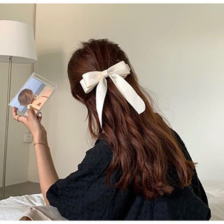 Kẹp tóc nơ 2 tầng dáng dài phong cách tiểu thư
