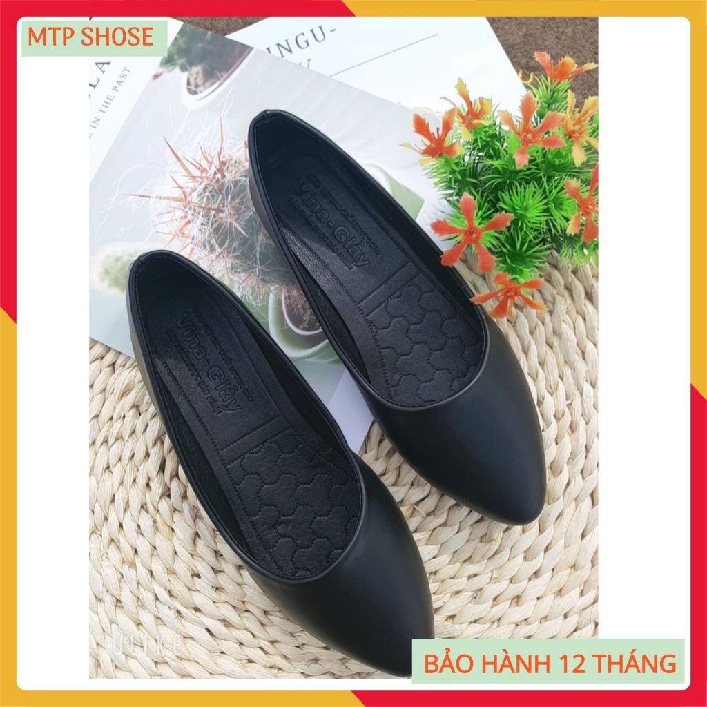 Giày búp bê ❤FREESHIP❤ giày bệt nữ da lỳ cao cấp đế cao su đúc siều mềm