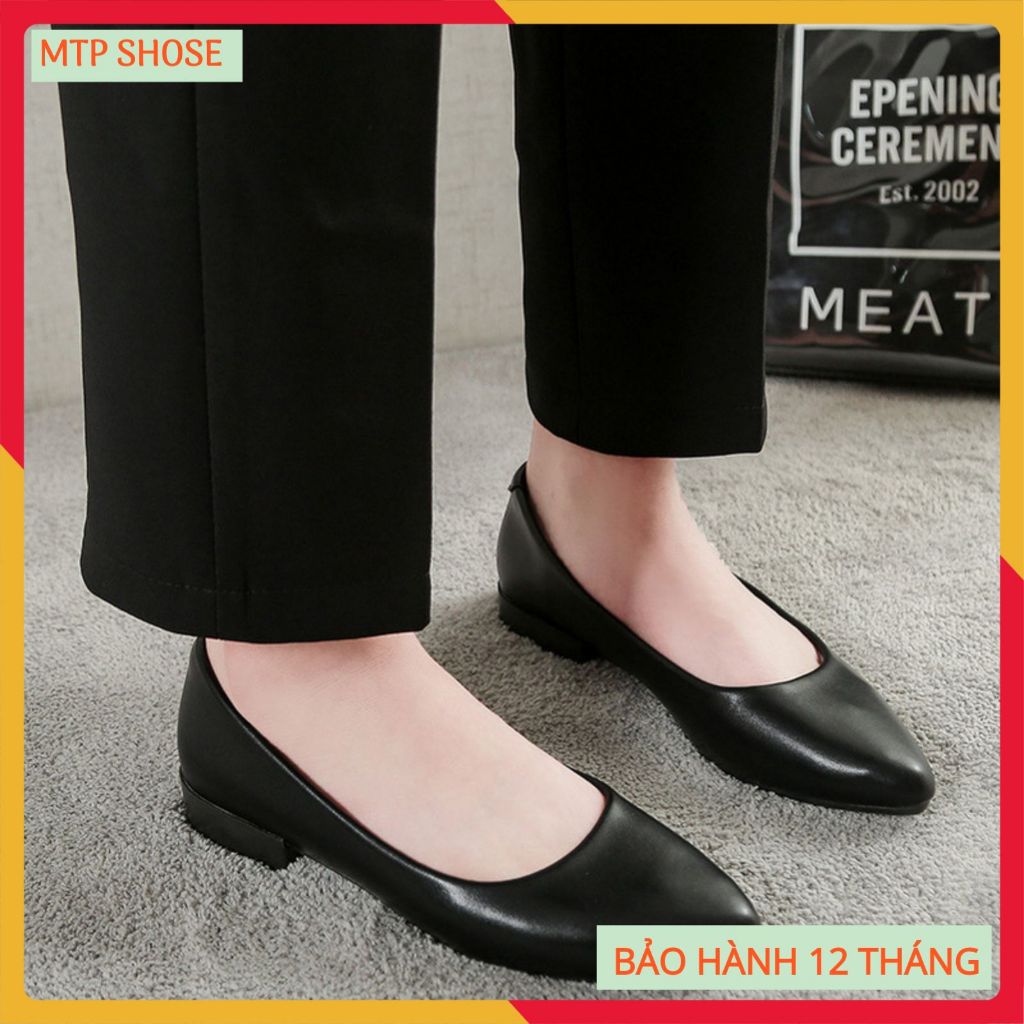 Giày búp bê ❤FREESHIP❤ giày bệt nữ da lỳ cao cấp đế cao su đúc siều mềm