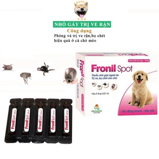 Nhỏ Gáy Fronil Spot Rận Bọ Chét , Ve cho chó mèo ống 0.67 ml
