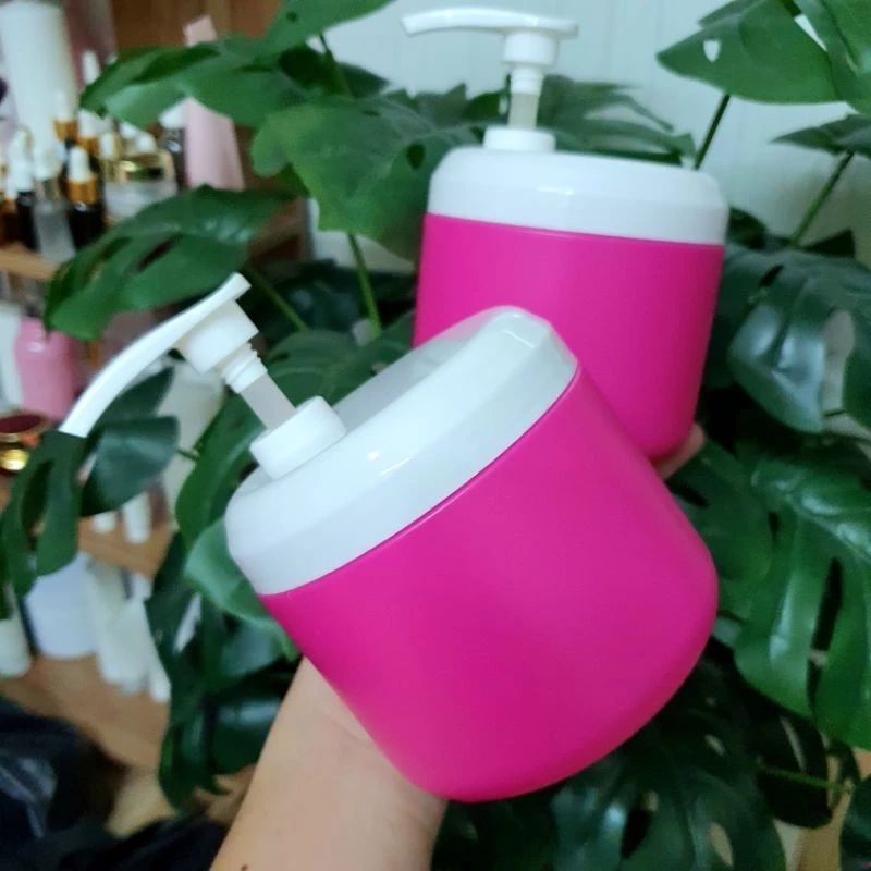 Hủ Hộp Đựng Kem Body 500g Bầu Có Vòi/ Không Vòi Chiết Mĩ Phẩm, Đựng Bột HUHA