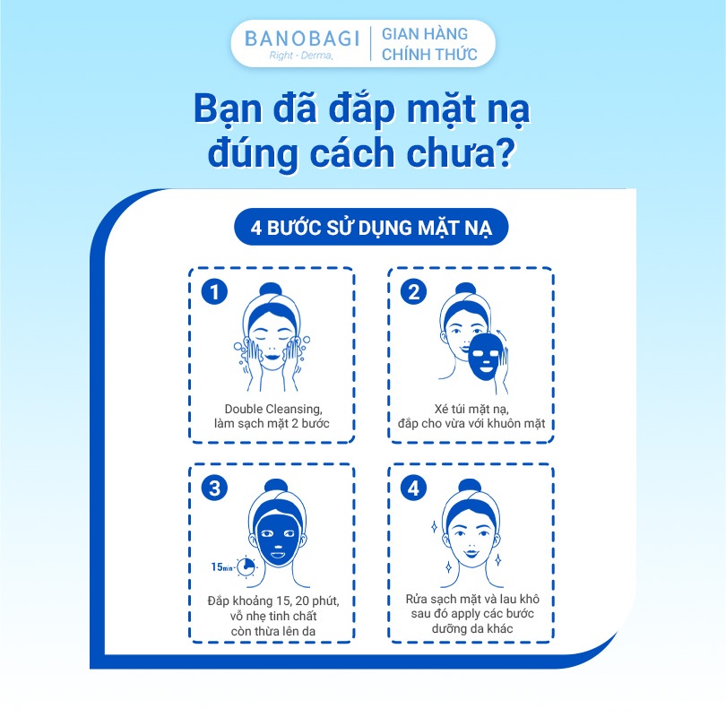 COMBO 2 MIẾNG Mặt Nạ Banobagi Vita Genic Jelly Mask Vitamin dưỡng trắng, cấp ẩm, chống lão hóa da