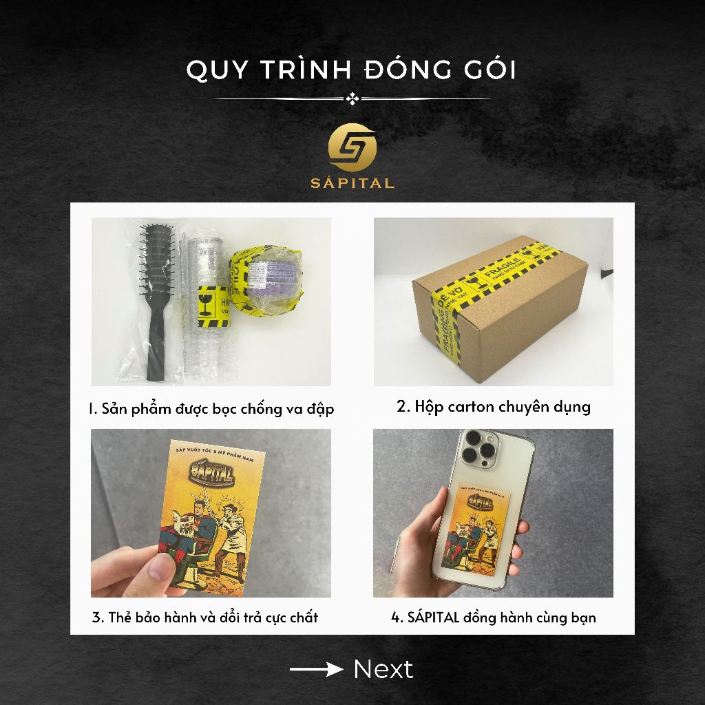 Sáp vuốt tóc Menitems, Sáp dưỡng tạo kiểu tự nhiên lên đến 16h, hương nước hoa lôi cuốn tặng lược - Chính hãng SÁPITAL