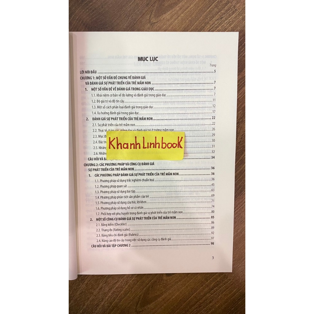 Sách - Đánh giá sự phát triển của trẻ mầm non