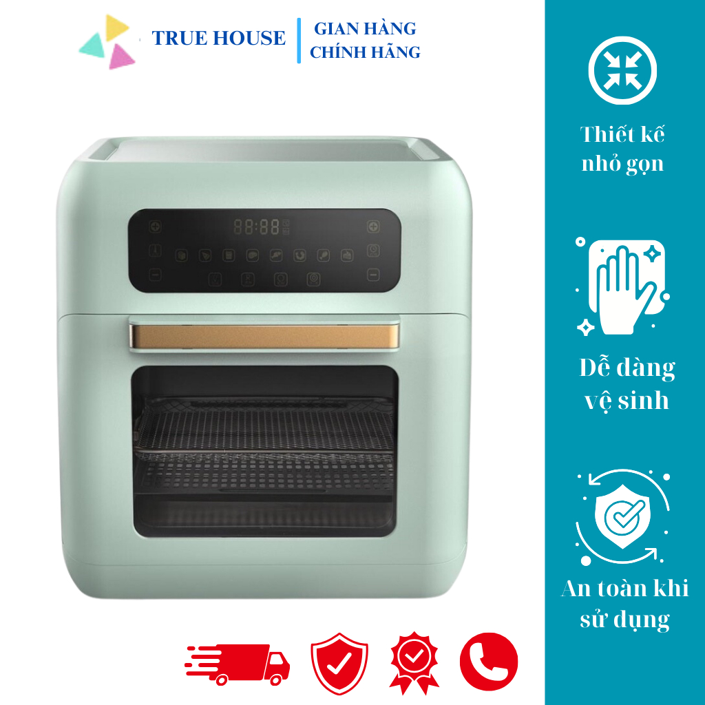 Nồi Chiên Không Dầu BEAR ⚡ CHÍNH HÃNG ⚡ Bếp Chiên 2in1 Dung Tích 10L Tiện Dụng, An Toàn Khi Sử Dụng - Bảo Hành 2 Năm