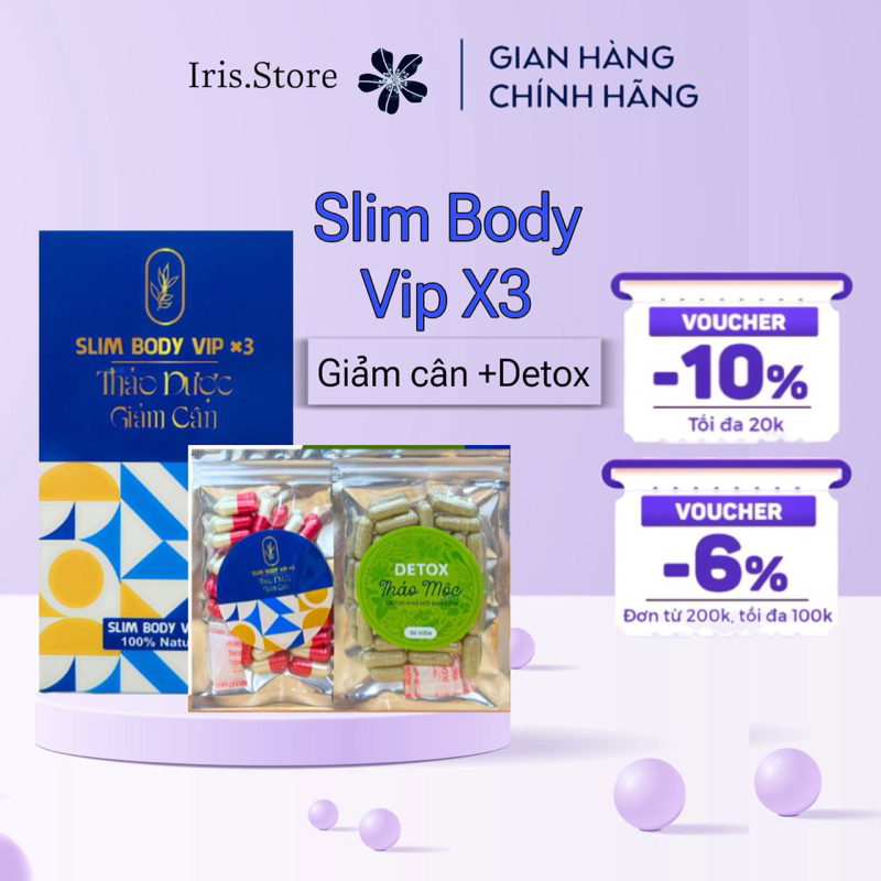 Giảm cân Slim Body Vip X3 siêu mạnh dành cho cơ địa khó