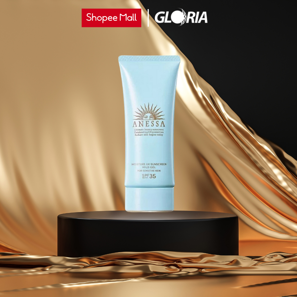 Gel Chống Nắng Dịu Nhẹ Cho Da Nhạy Cảm Và Trẻ Em Anessa Moisture UV Sunscreen Mild Gel SPF 35 PA+++ 90g