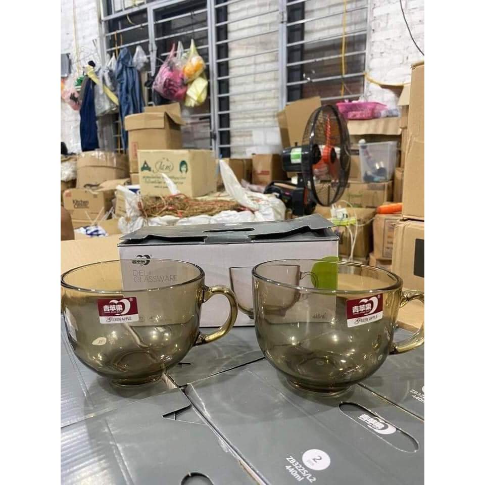 SET 2 CỐC THUỶ TINH MÀU HỔ PHÁCH 480ML