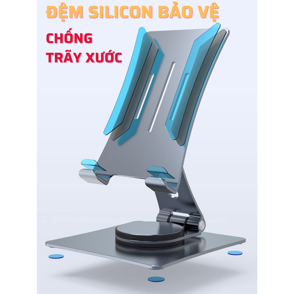 Giá Đỡ Điện Thoại Di Động, Máy Tính Bảng, iPad Tamayoko Để Bàn Có Thể Xoay 360 Độ Chất Liệu Hợp Kim Nhôm Cao Cấp.
