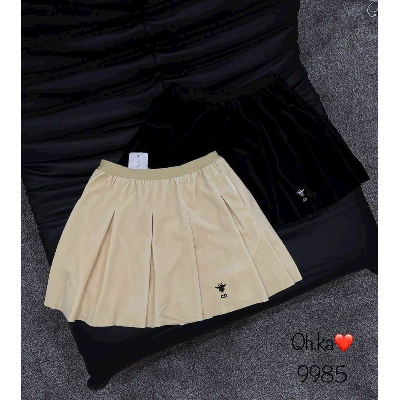 Chân Váy nhung thêu Di.or qcl1