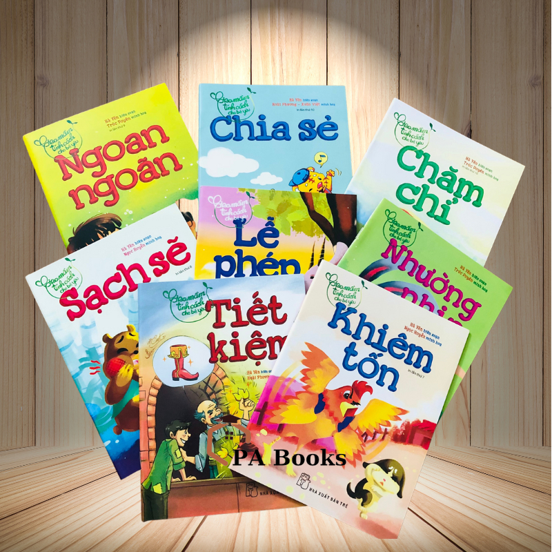 Sách - Combo 9 Cuốn Gieo Mầm Tính Cách Cho Bé Yêu - Truyện Tranh Cho Bé : chăm chỉ, khiêm tốn, sạch sẽ, tiết kiệm