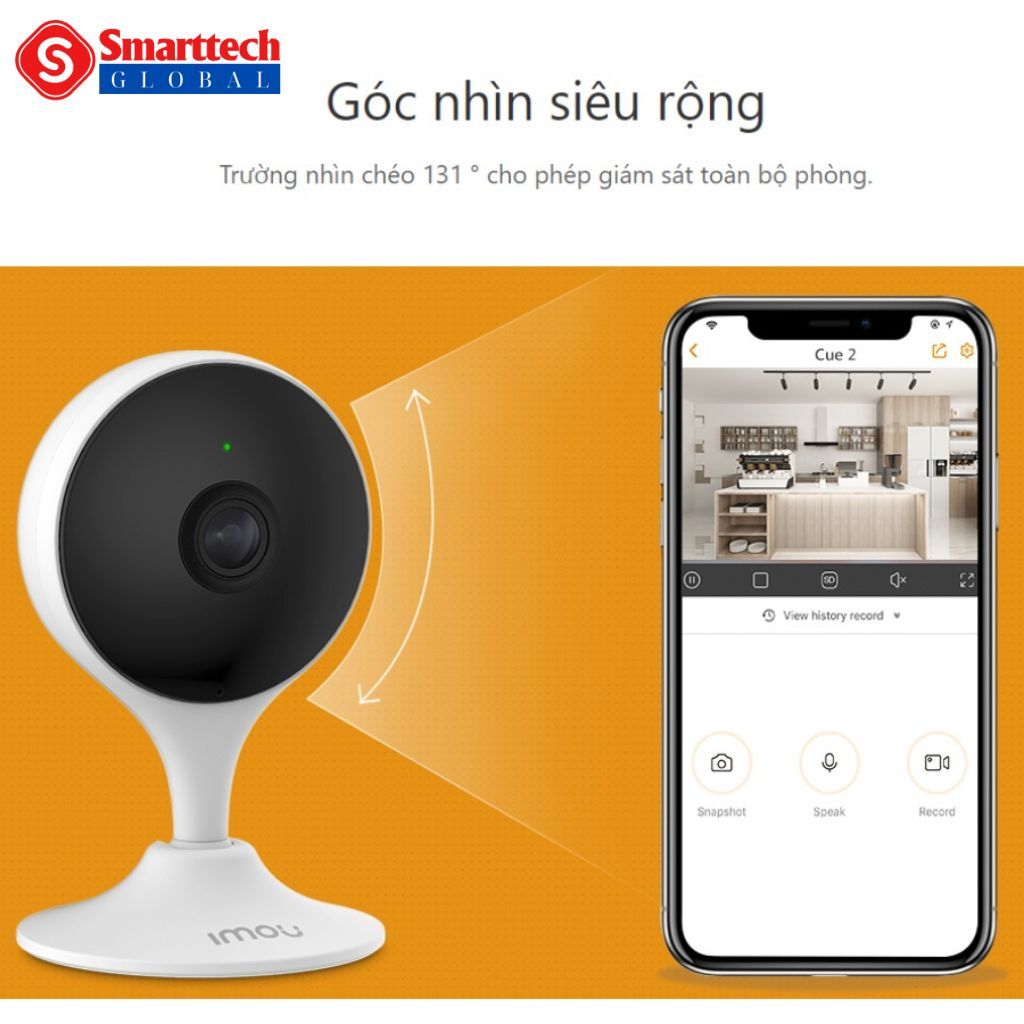 Camera WIFI IMOU Cue 2  2.0 MP - Đàm thoại 2 chiều - Giám sát thông minh