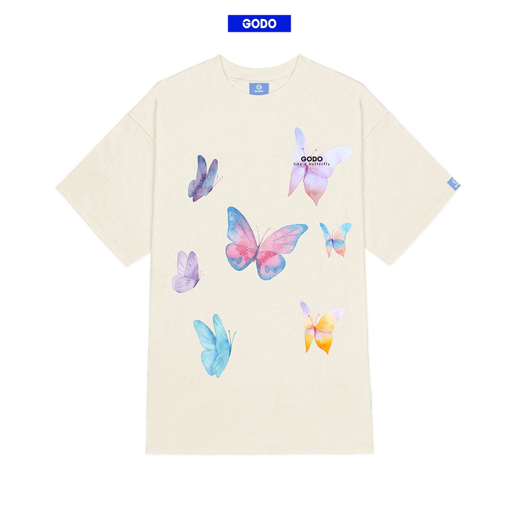 áo thun Localbrand GODO Butterfly - Cream