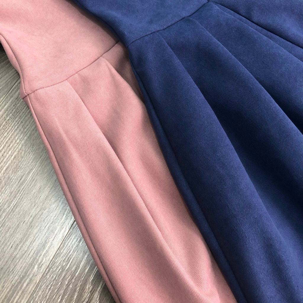 Đầm H@BBS nhung nút tay ngắn KAMI