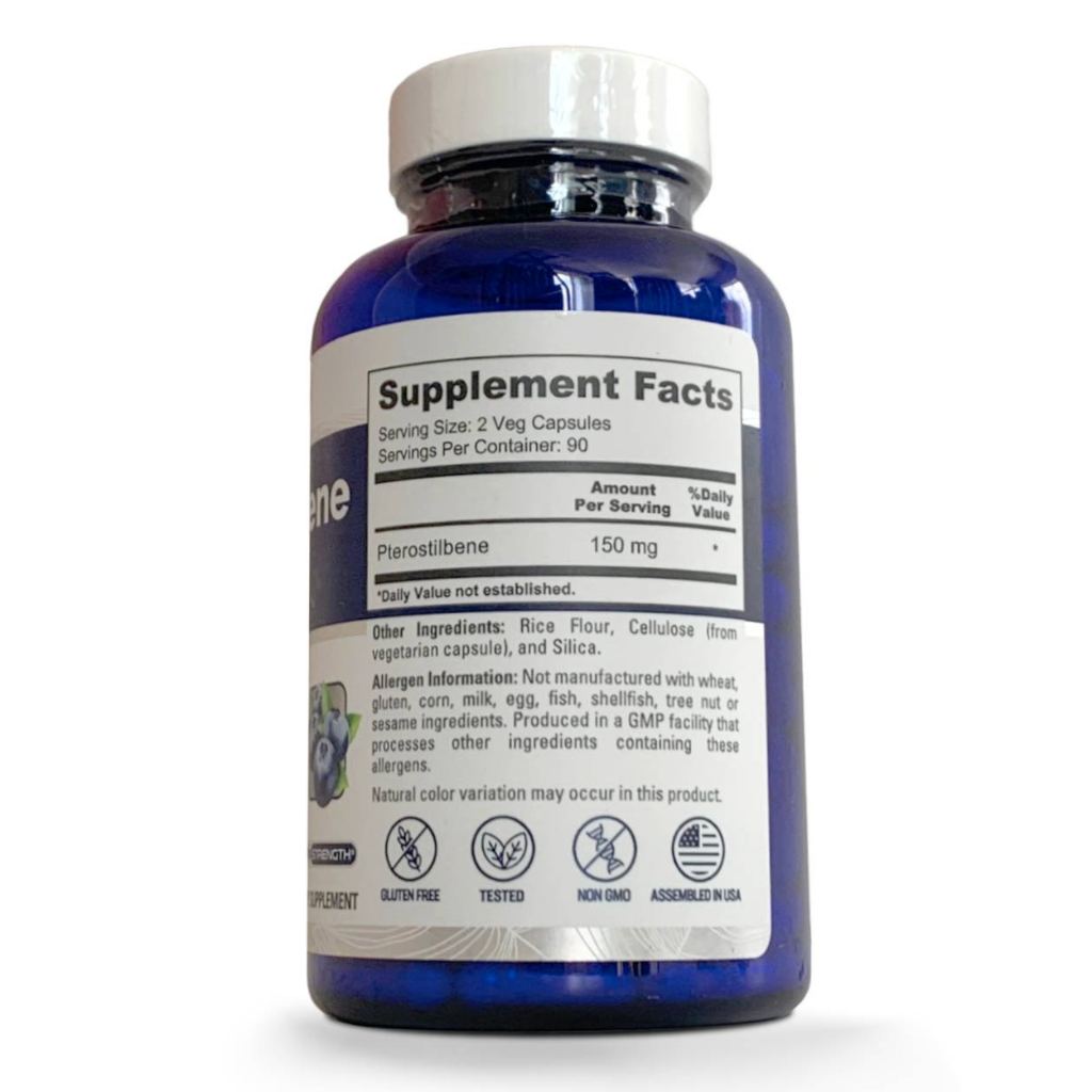 Hỗ trợ chống oxy hóa lành mạnh NusaPure Pterostilbene 150mg 180 viên