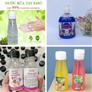 Nước rửa tay whitle love 500ml - gel diệt khuẩn huơng trái cây, bạc hà 50ml