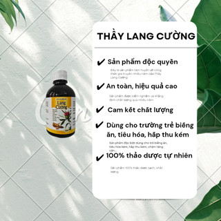 Siro biếng ăn lang cường - giúp bé ăn ngon, tăng cường hấp thu,tiêu hóa tốt, tăng cân tự nhiên