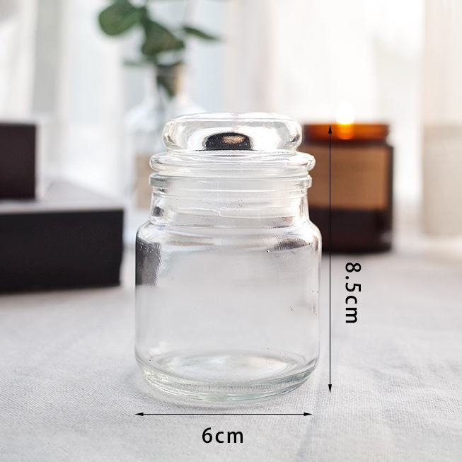 Hũ Đựng Nến Thủy Tinh Phong Cách Yankee Candle - Nguyên Liệu Làm Nến Thơm Handmade