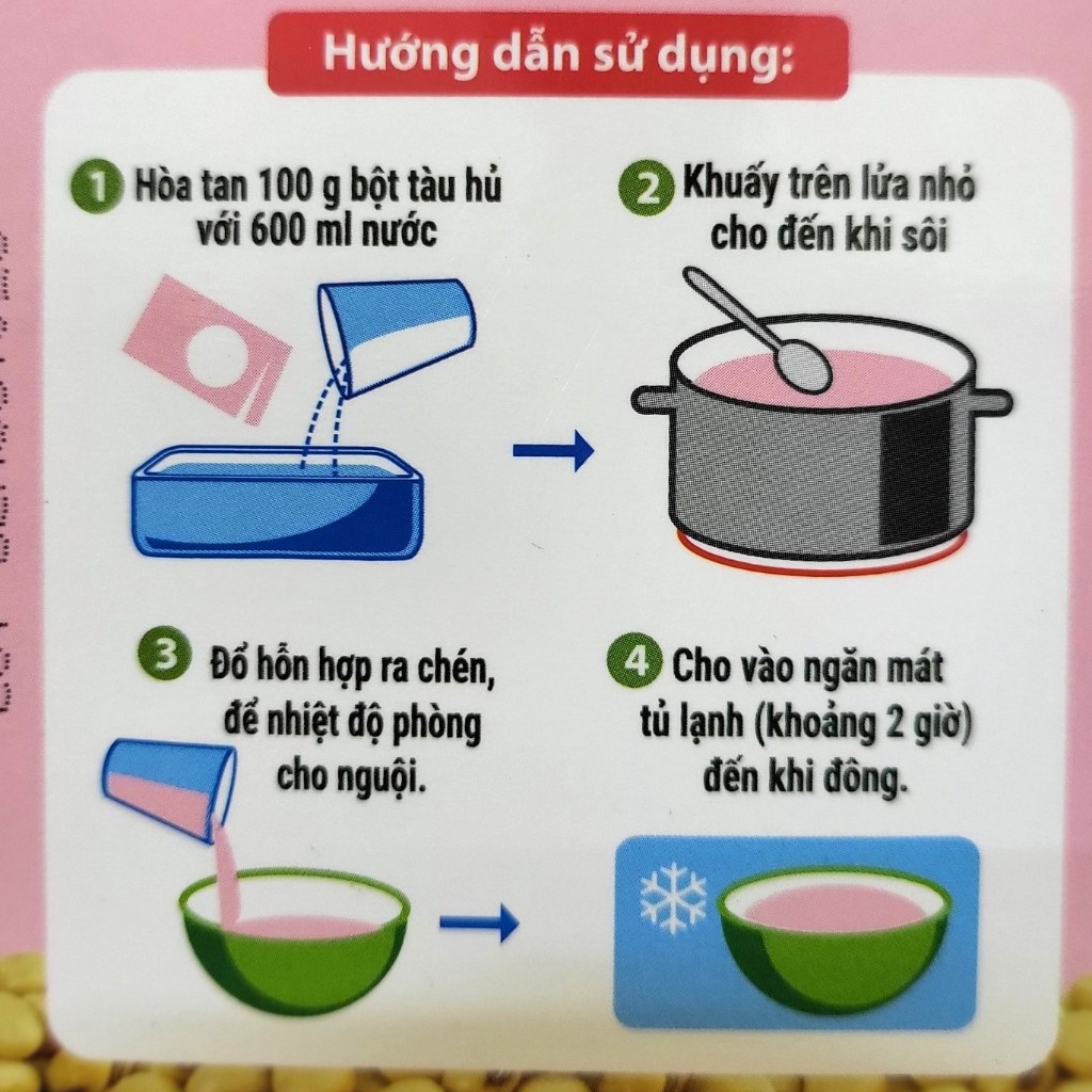 BỘT TÀU HỦ SINGAPORE VỊ MATCHA BENUSCREAM  Matcha Tofu Pudding Powder