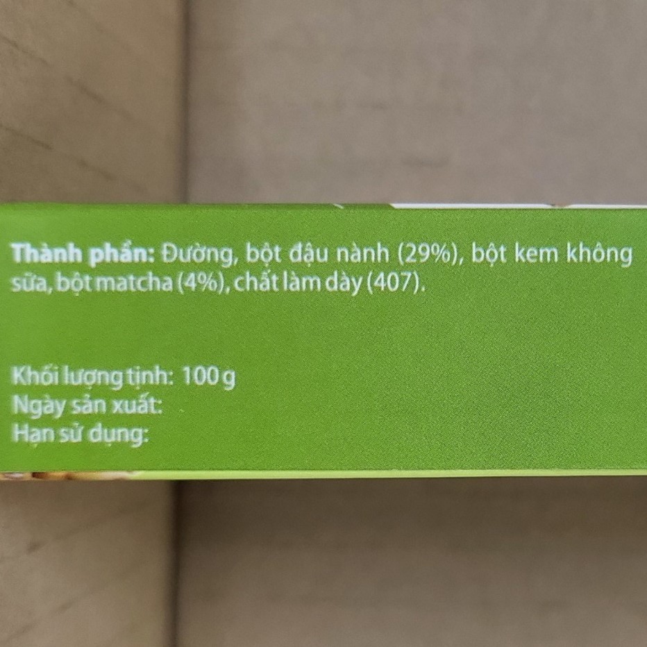 BỘT TÀU HỦ SINGAPORE VỊ MATCHA BENUSCREAM  Matcha Tofu Pudding Powder