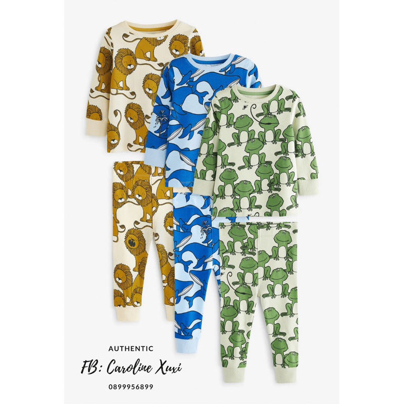 Set Pyjamas bộ quần áo ngủ dài tay cho bé trai
