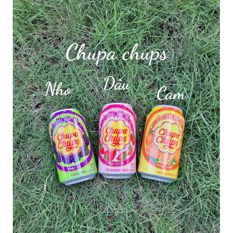 -Nước ngọt trái cây Chupa Chups 345ml* 24 lon/ thùng