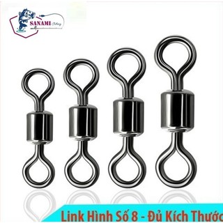 Mà ní buộc Trục câu đài, Khóa Link hình số 8 đủ các size - Sanami Fishing