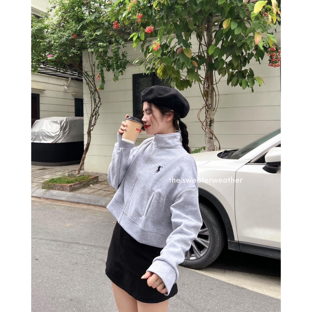 Áo nỉ 2 da thêu ngựa from vừa dưới 55kg Myra Aonitheungua8365/P4K2
