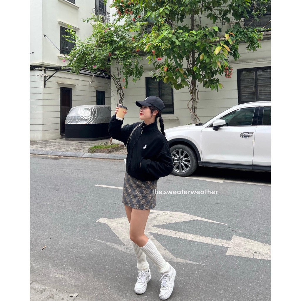 Áo nỉ 2 da thêu ngựa from vừa dưới 55kg Myra Aonitheungua8365/P4K2