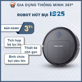 Robot hút bụi lau nhà hút bụi tự động is25, robot hút bụi đa năng quét hút và hỗ trợ lau, gia dụng thông minh 361