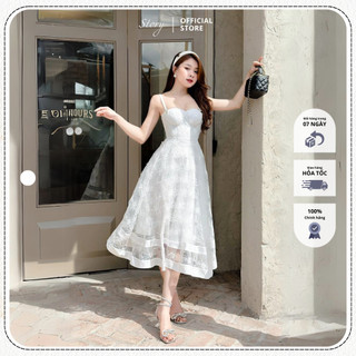 STORY Đầm Molan váy trắng vải voan hoa mùa hè du lịch hẹn hò dạo phố Story.clothes thời trang nữ