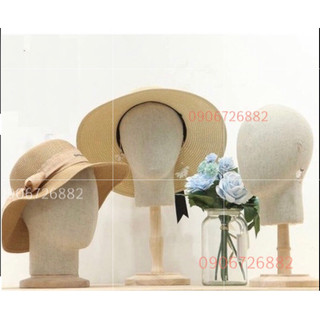 Đầu manocanh đội nón,đội nơ bọc vải